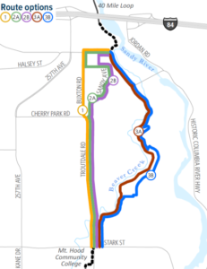 Troutdale to Gresham Trail